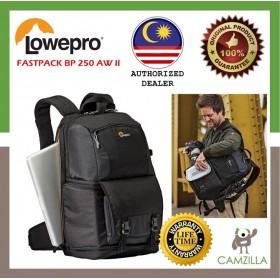 Lowepro Fastpack BP 250 AW II Black (Lowepro Malaysia Warranty)